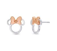 Minnie Boucles d'oreilles clous plaquées deux tons, taille unique, laiton, sans pierre précieuse