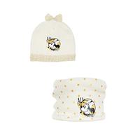 Minnie Disney Set de 2 pièces Echarpe et Bonnet De couleur Blanc Taille 54 Pour Fille