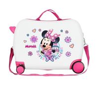 Minnie Fleurs Valise Cabine ABS Rigide Trolley Enfant Bagages À Main 4R
