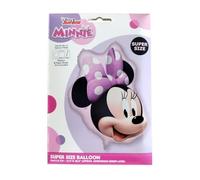 Procos – Ballon en aluminium en forme de tête Minnie Mouse, grande taille, air ou hélium