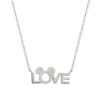 Minnie - Love - Collier En Laiton Plaqué Argent