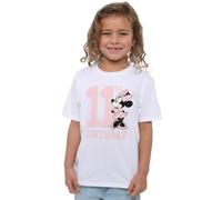 Minnie Mouse 11th Birthday Girls T Shirt, Blanc, 12-13 Ans Fille