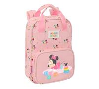 Minnie Mouse Baby - Sac à dos pour enfant, adaptable avec poignées, tissu recyclable, idéal pour les enfants de différents âges, confortable et polyvalent, qualité et résistance, 20 x 8 x 28 cm