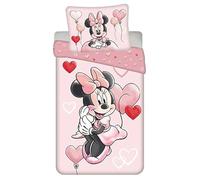 Jerry Fabrics Parure de lit Disney Minnie Balloon 100% coton 140x200 cm + taie d'oreiller