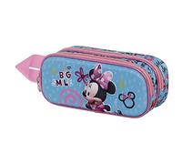 Minnie Mouse Big Smile-Trousse 3D Double, Bleu