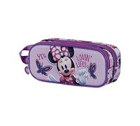 Disney Minnie Mouse Butterflies-Trousse 3D Double, Lilas