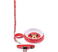 Minnie Mouse - Collier pour chien NS7101 (M) (Rouge/Blanc/Noir)