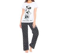 Minnie Mouse - Ensemble De Pyjamas - Minnie Mouse - Femme - Blanc/Noir - X-Large