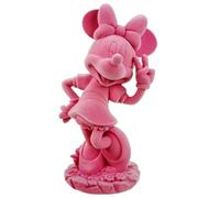 Minnie Mouse Figurine de jardin floquée rose 20,5 cm Figurine décorative Disney sous licence officielle en polyrésine | Résistant aux intempéries pour jardin, balcon et salon | Idée cadeau élégante