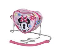 Sac à Bandoulière Mini Coeur - Disney Minnie Mouse Floral - Rose - Taille Unique Rose G