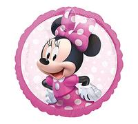 Amscan Ballon aluminium rond Minnie Mouse Forever - Licence Minnie Mouse - 43 cm - Rose G