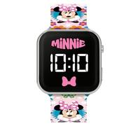 Minnie Mouse Kids MN4484 Montre numérique LED en Silicone Rose, Multicolore, Moderne