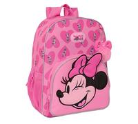 MINNIE MOUSE LOVING - Sac à dos scolaire pour enfant, sac à dos pour enfant, adaptable au chariot, idéal pour les enfants d'âge scolaire, confortable et polyvalent, qualité et résistance, 33 x 14 x 42