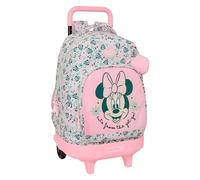 Minnie Mouse Minty - Grand Sac à Dos à roulettes, Compact, Amovible, idéal pour Enfants de différents âges, Confortable et Polyvalent, qualité et résistance, 33 x 22 x 45 cm