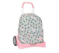 Safta Minnie Mouse Minty 17.35l 31x43x13 Cm Wheeled Backpack Beige,Rose Enfants