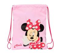 Minnie Mouse Naive - Sac à dos plat junior, idéal pour enfants de différents âges, confortable et polyvalent, qualité et résistance, 26 x 34 cm, rose clair, M, Décontracté