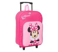 Minnie Mouse Sac à Dos pour Enfant avec Chariot Compact, idéal pour Les Enfants de différents âges, Confortable et Polyvalent, qualité et résistance, 33 x 43 x 15 cm
