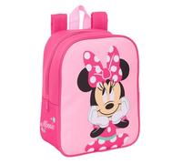 MINNIE MOUSE Sac à dos pour enfant, sac à dos d'école, adaptable au chariot, idéal pour la crèche, confortable et polyvalent, qualité et résistance, 22 x 10 x 27 cm