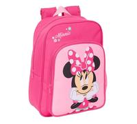 Minnie Mouse - Sac à dos scolaire pour enfant, adaptable au chariot Idéal pour les enfants d'âge scolaire, confortable et polyvalent, qualité et résistance, 26 x 11 x 34 cm