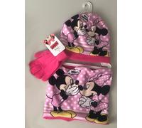 Minnie Mouse Set enfants 3pcs bonnet + gants + bandana écharpe tubulaire loop taille 52