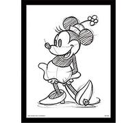 Minnie Mouse (Sketched - Single) 30 x 40 cm Objet Souvenir