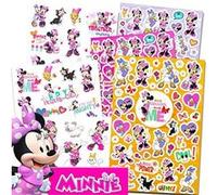 Minnie Mouse Stickers Tattoos Party Favor Pack (200 autocollants 50 tatouages temporaires) G