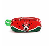 Minnie Mouse Watermelon Trousse 3D Double, Rouge Rouge