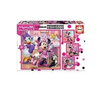 Puzzle progressif - EDUCA - Minnie & The Happy Helpers - 12-16-20-25 pcs - Enfant