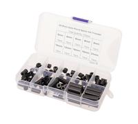 MinnowXY Lot de 100 entretoises en nylon et plastique pour sortie électrique - Entretoises rondes noires en nylon