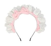 MinnowXY Serre-tête avec dentelle et nœuds pour femme - Accessoire de cheveux pour fête et spectacle