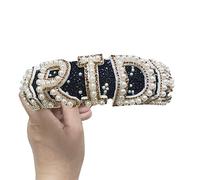 MinnowXY Serre-tête élégant avec lettres brillantes pour mariée - Fournitures de mariage pour femme