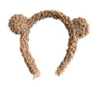 MinnowXY Serre-tête en peluche avec oreilles d'ours pour femme - Couleur bonbon - Café