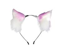 MinnowXY Serre-tête unisexe en forme d'oreilles de chat pour maquillage en direct, fête de Noël