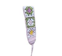 MinnowXY Sunproof Bandeau à cheveux en crochet pour femme Motif floral Rectangle Turban Doux Élastique Accessoires pour cheveux