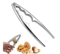 Mino Plus Casse Noix Premium,Casse-Noisettes en métal,Casse Noix et crustacés,pour Les Noix, Noix de Noix,Noisettes,amandes,Acier Chromé,Argenté,