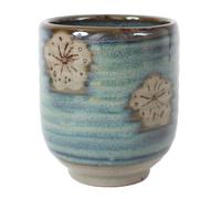 Mino ware MMY003 Tasse à thé japonaise en poterie japonaise Yunomi Chawan Chubby 300 ml