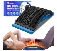 MINOLL Étireur de dos pour soulager les douleurs dans le bas du dos, 4 niveaux réglables de la voûte plantaire, dispositif de fissuration du dos, masseur de dos pour la scoliose, soutien de