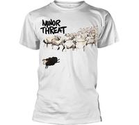 Minor Threat - "Out Of Step" T-shirt Homme/Femme Unie PH1810 (L) (Blanc)