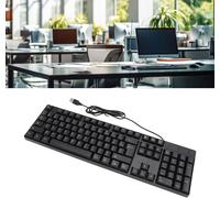 Minority Language Keyboard,4.9 Feet Cable,Ergonomic Design,Lightweight Universal Computer Keyboard for Office,Home and Business (AZERTY Layout