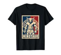 Minotaure Bête Mythique Guerrier Labyrinthe Grec T-Shirt