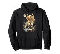 Minotaure Hurlant à la Lune Meme Sweat à Capuche