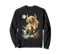 Minotaure Hurlant à la Lune Meme Sweatshirt
