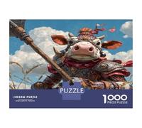 Minotaure Puzzle Amusant Jeu De Puzzle Activités Familiales Stimulantes 1000 Stukjes Bannière Vent Brute Casse-tête Qualité Premium pour Adultes 38x26cm/1000pcs