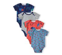 MINOTI Barboteuse / body bleu / gris / orange / noir, Taille 50