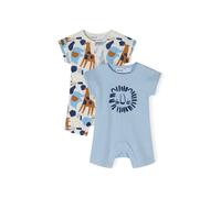 MINOTI Barboteuse / body bleu / marron, Taille 56-62