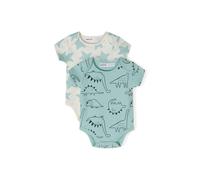 MINOTI Barboteuse / body écru / menthe / noir, Taille 68-74