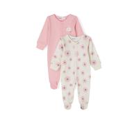 MINOTI Barboteuse / body rose / blanc, Taille 62-68