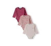 MINOTI Barboteuse / body rose clair / rose foncé / blanc, Taille 62-68