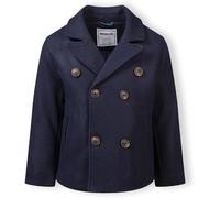 Minoti Boys Coat Double Breasted With Lapel Navy Marine 9-10 ans Male