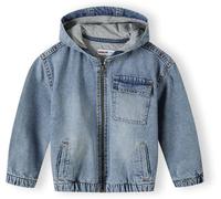 Minoti Boys Denim Jacket With Fixed Hood Zip Fastening Navy Denim bleu 5-6 Yrs Male